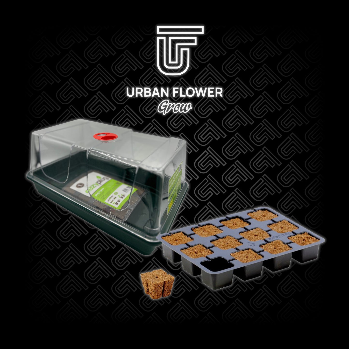 Anzuchtset Starter-Kit mit Gewächshaus, Substrat & Zubehör