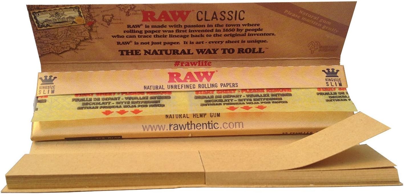RAW Connoisseur Kingsize Slim Longpapers + Tips |