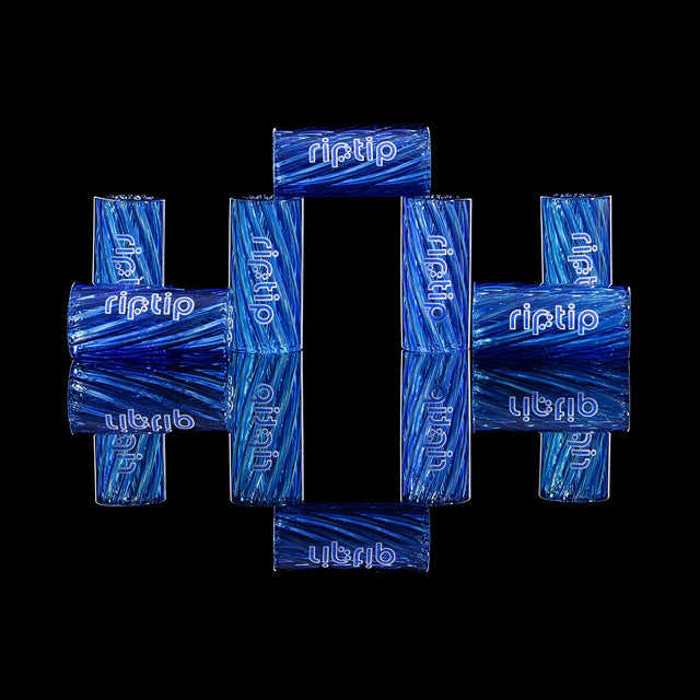 RipTip Glasfilter Turquesa – Premium Nine‑Hole Glasfilter