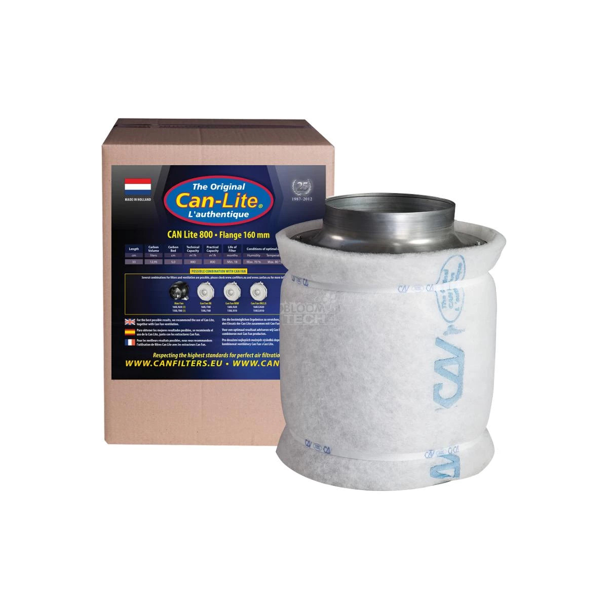 Can-Lite Filter 600 m³/h Ø160 mm Aktivkohlefilter