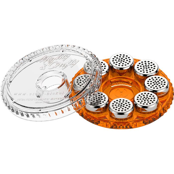 a close up of a plate of cupcakes