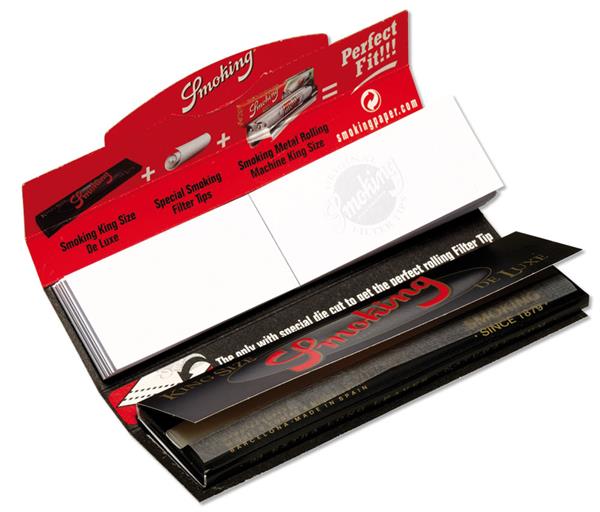 Smoking Deluxe King Size Slim Papers + Tips |