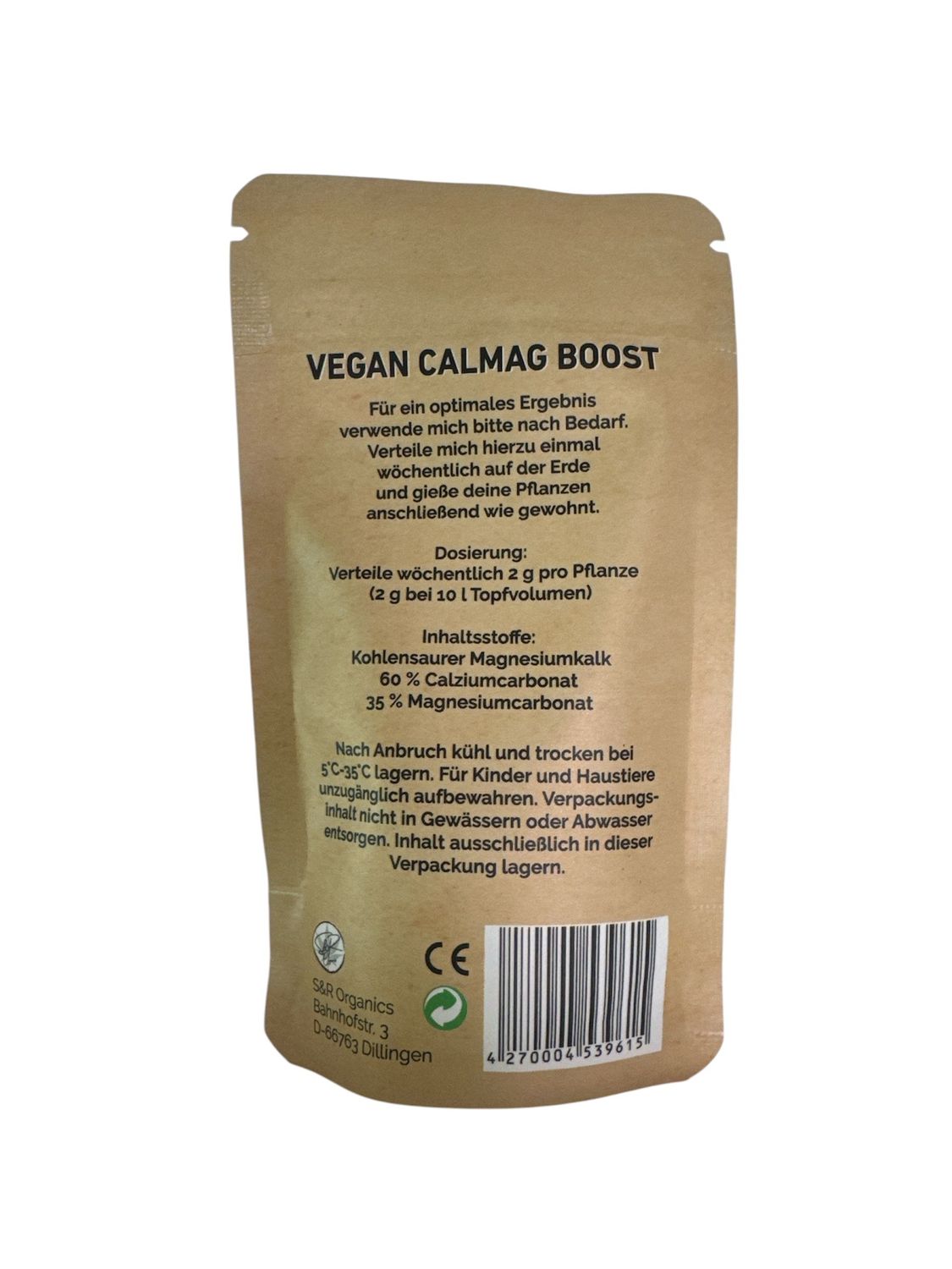 S&R Organics Vegan CalMag Boost 100g