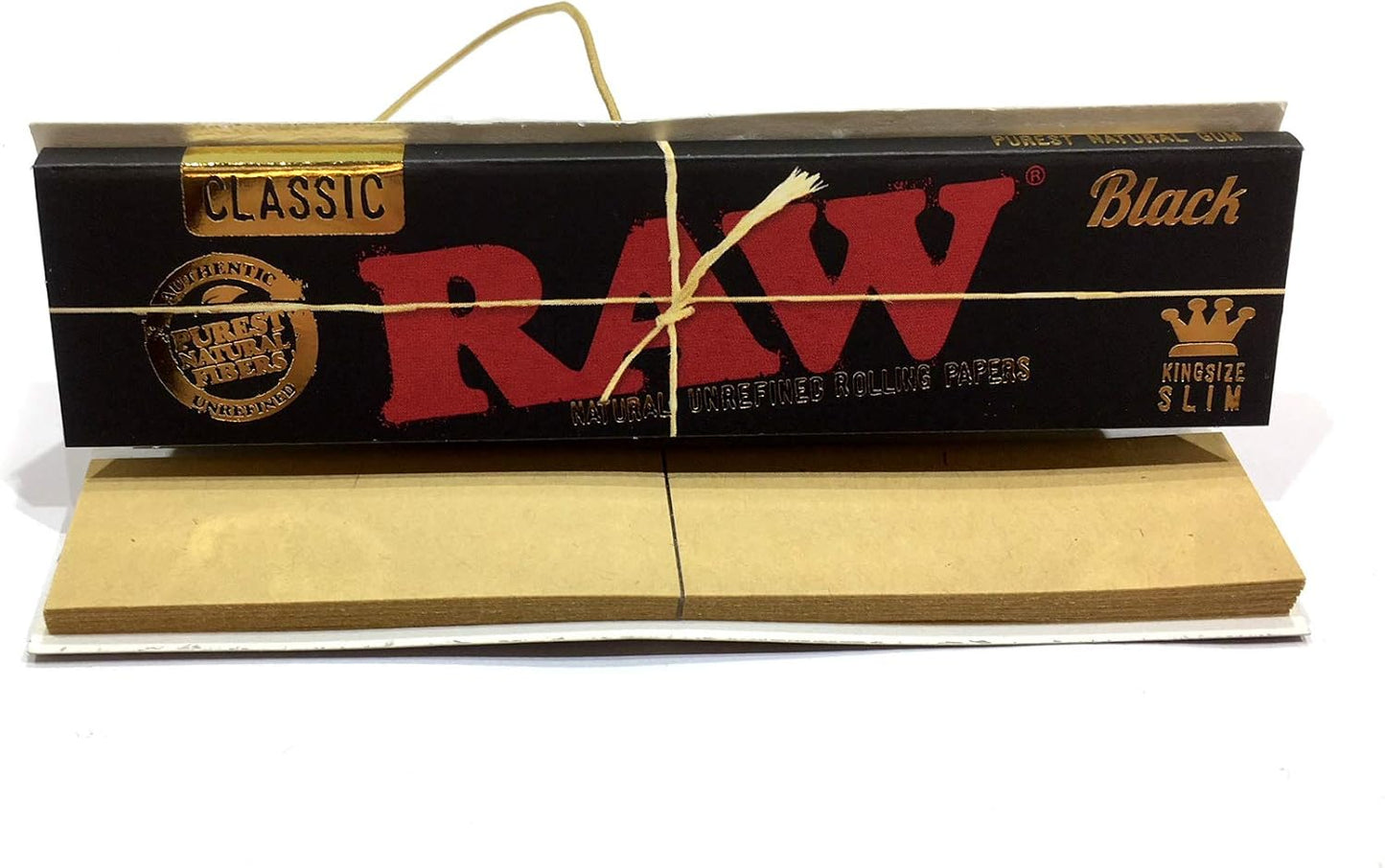 RAW Black Connoisseur Papers King Size Slim + Tips