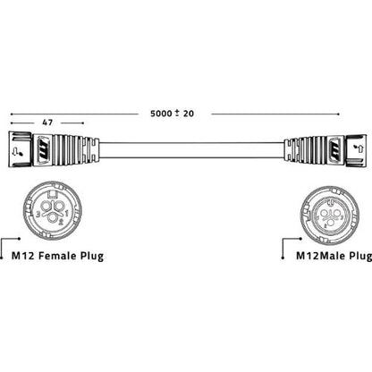 LUMATEK Daisy Chain Control Cable – 5 m Verbindungskabel