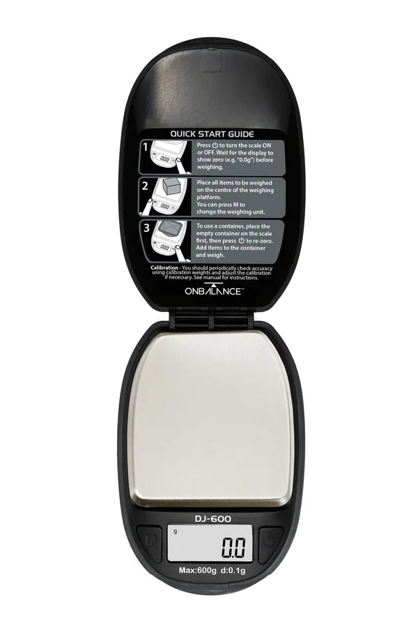ON Balance DJ-600 BK Jewel MiniScale Black – 600 g / 0,1 g