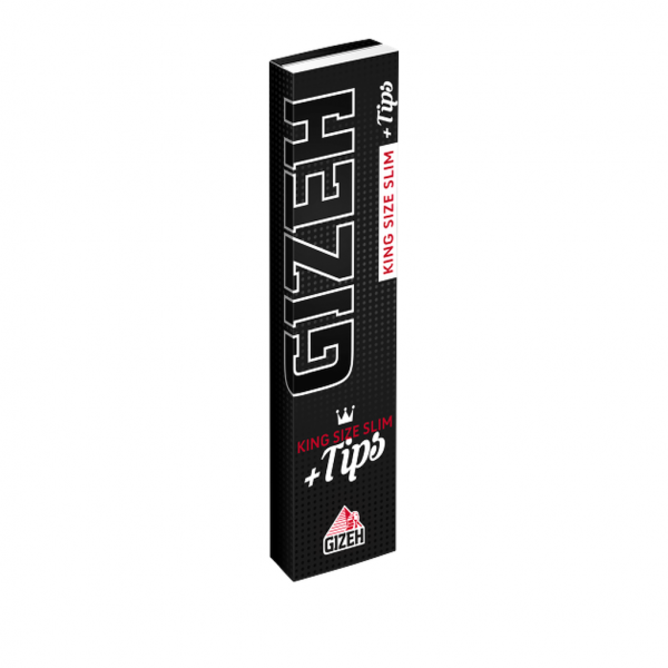 GIZEH Black® King Size Slim + Tips – Papers & Filter