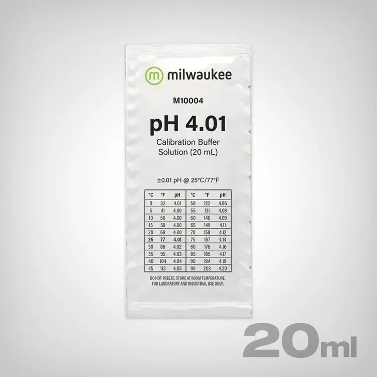 Milwaukee pH 4.01 Eichlösung 20 ml – Kalibrierlösung
