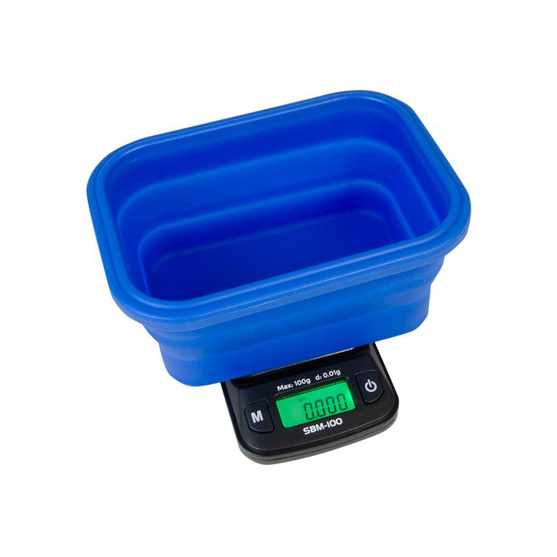 Mini-Waage SBM-100 – faltbare Silikon-Schüssel oben