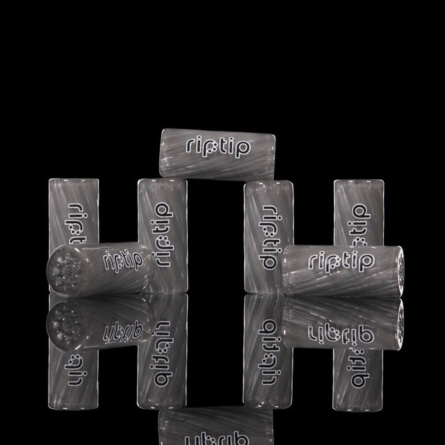 RipTip Glasfilter Portland Grey – Detailaufnahme der 9-Loch-Struktur