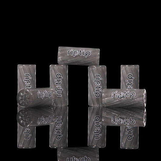 RipTip Glasfilter Portland Grey – Detailaufnahme der 9-Loch-Struktur