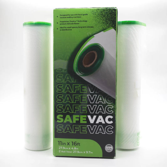 Grove Bags TerpLoc SafeVac 2 Stück 4,8m x 28cm Rolle – Vakuumfolie mit Feuchte- & Aromaschutz
