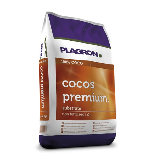 Plagron Cocos Premium 50 L – gepuffertes Kokossubstrat für präzisen Anbau
