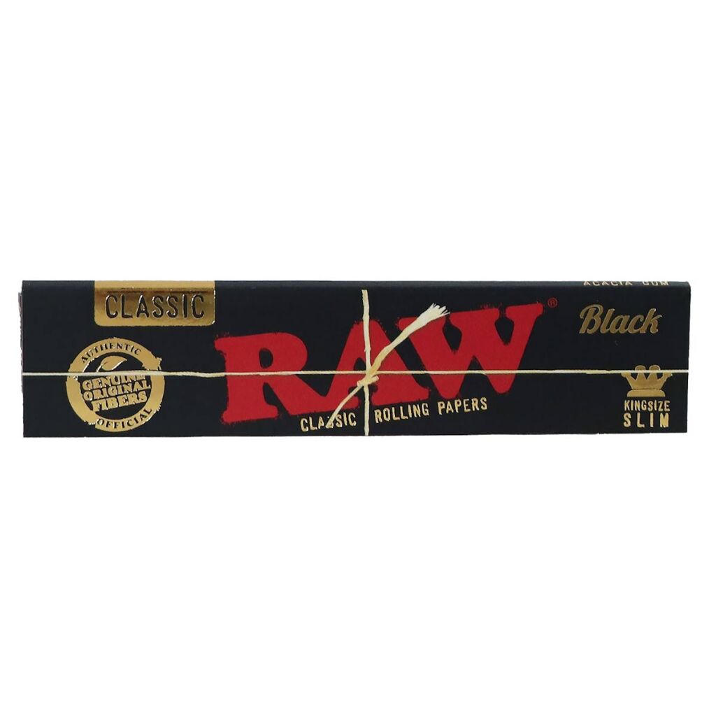 RAW Black Classic King Size Slim Longpaper – ultradünn & natürlich
