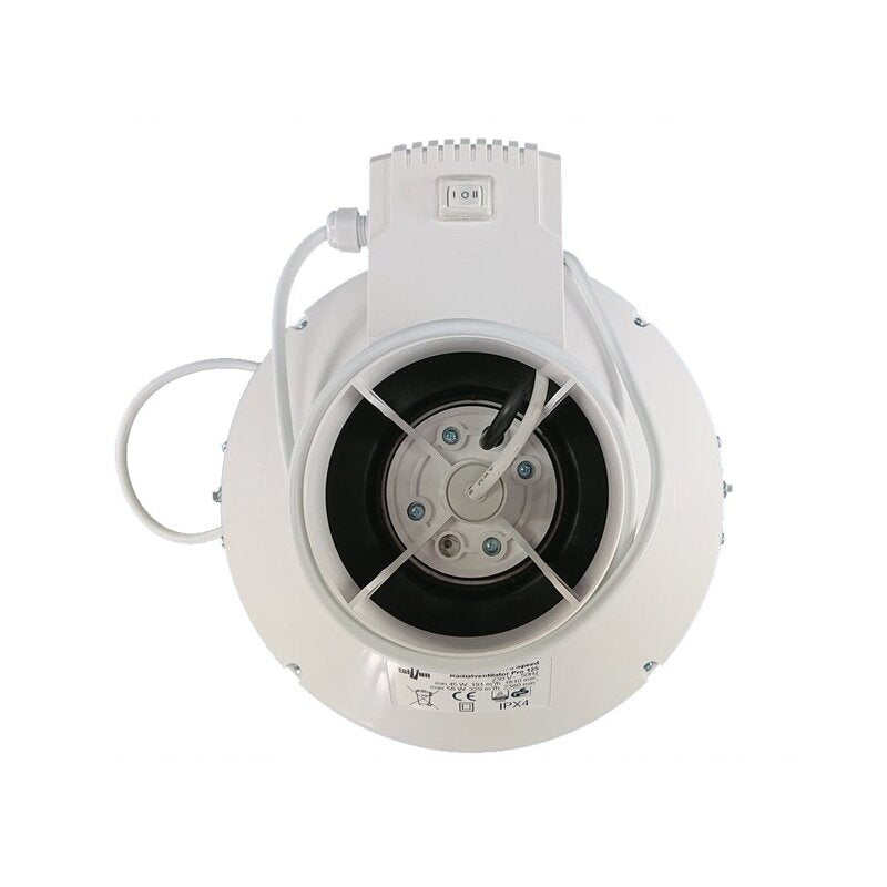 Taifun II Speed Radialventilator Pro Ø125mm, 191/329m³/h | 