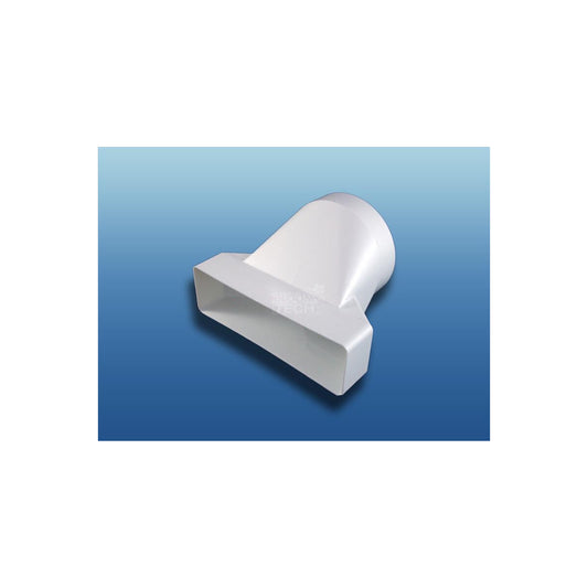 Fensterauslass Ø125 mm auf 208×64 mm – Abluftfensteradapter
