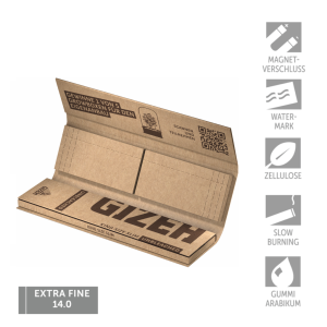 GIZEH Unbleached King Size Slim + Tips
